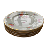 Limoges floral plates