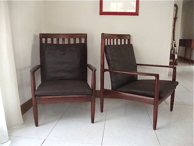 Two Danish chairs in teak 50/60 years