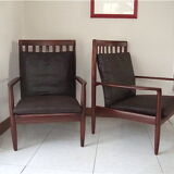 Two Danish chairs in teak 50/60 years