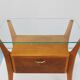 Gio Ponti bedside table in maple and walnut, La Permanente Mobili Cantù, 1940s