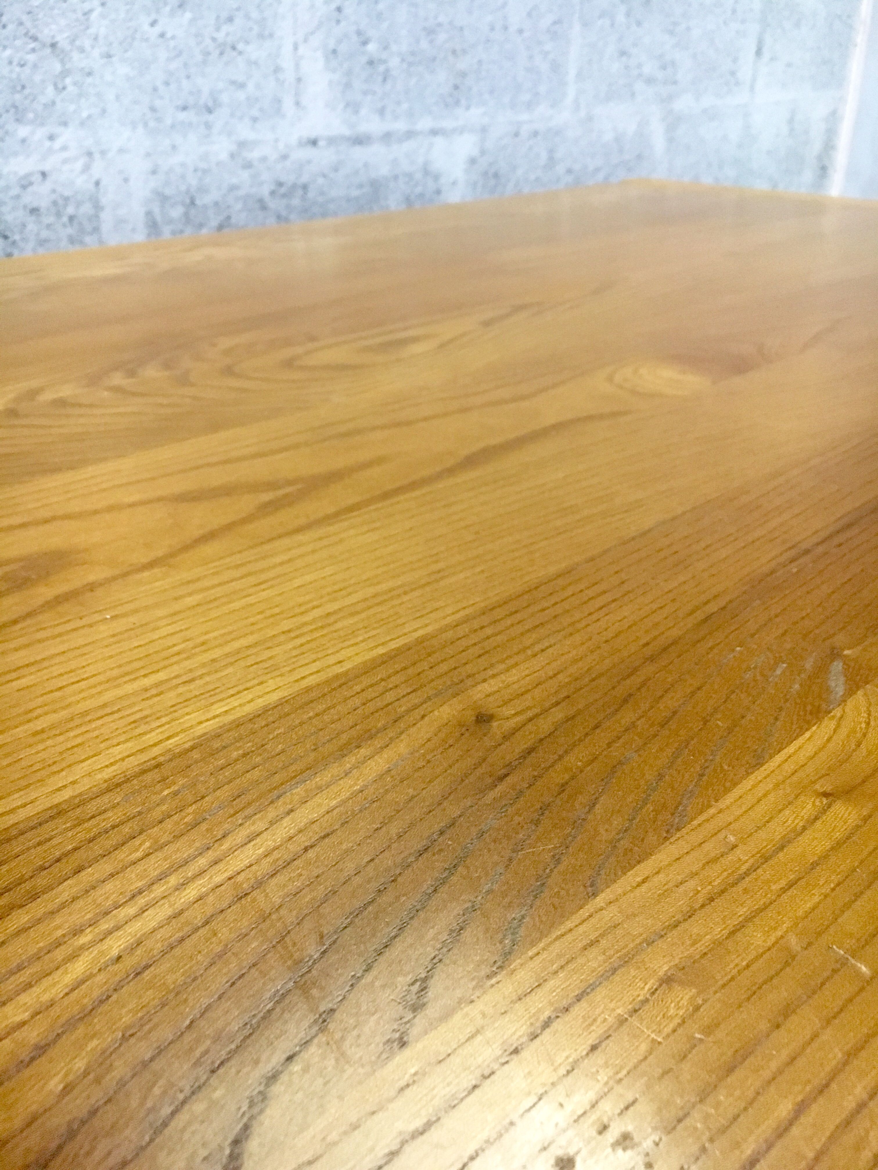 Solid elm dining table