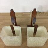 Teak bedside lamps 1960