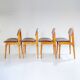 Mid- Century Modern Dining Chairs in Scandinavian Style