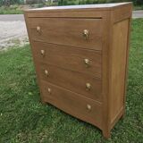 Solid oak chest of drawers
