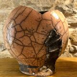 Raku heart ceramic