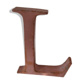 Letter l pink metal