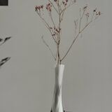 White glass bud vase