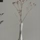 Vase soliflore blanc en verre