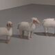 Original 'Sheep' by German designer Hanns-Peter Krafft, 1980s