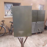 Furniture with an industrial iron locker army