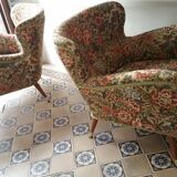 Organic couch 50s/60s design low Italian vintage