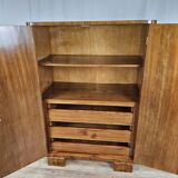 Art decò sideboard in thuja and walnut