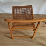 Cannage folding chair 1970