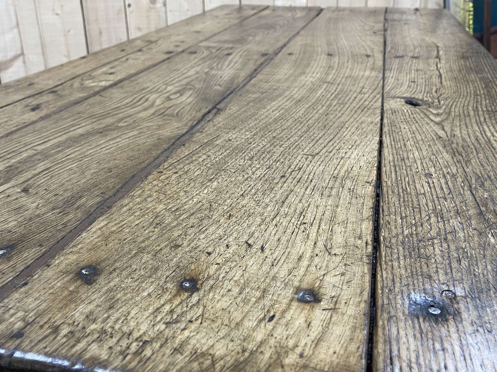 Nineteenth century chestnut farmhouse table