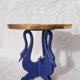 Side table with swan legs