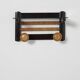 Art Deco wall wood coat hanger, Italy 1940s