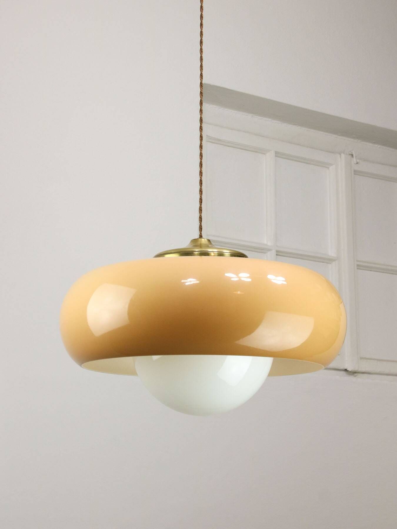 Large Mid-century Modern Pendant Lamp from Guzzini, 1960s