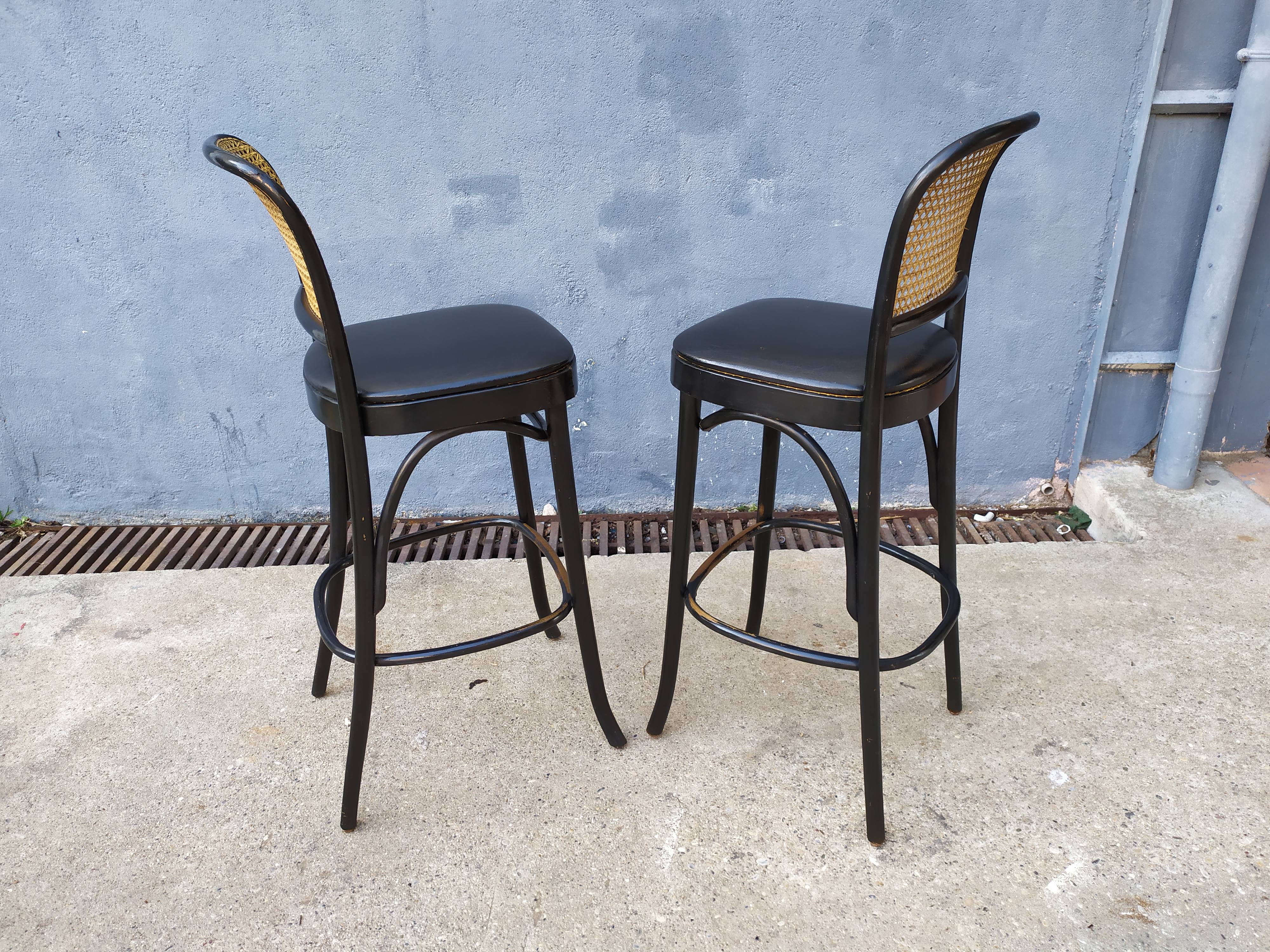 Pair of bistro bar stools