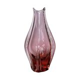 Glass vase, designed by M. Klinger, Železny Brod Sklo, Czechoslovakia, 1960s.