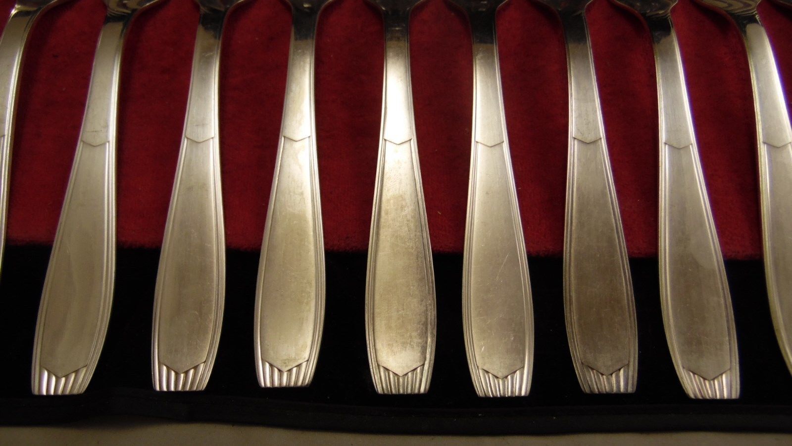 Housewife 24 pieces silver metal Christofle Alfénide model Saigon Luc Lanel