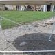 Table de jardin fer ronde et repliable
