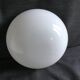 Vintage white half globe ceiling light