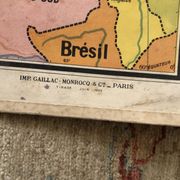 Carte pédagogique Amérique du Nord politique juin 1950