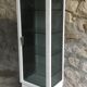 White lacquered metal medical display case - vintage 1960