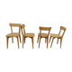 Série de 4 chaises de bistrot année 50