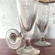 Suite de 4 verres à pieds soufflés
