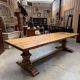 Large monastery-style table in aged fir.
