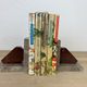 Pair of greenhouses geometric marble books art deco