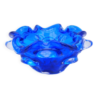 Murano glass trinket tray, blown glass, Italy 1960