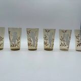 12 enamelled glasses, Mary Gregory, USA, 19th century