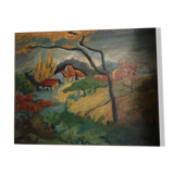Tableau paysage automnal