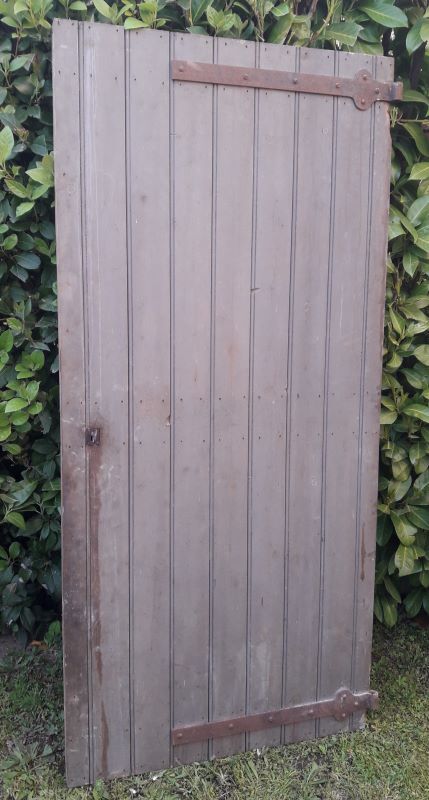 Wooden barn cellar or outbuilding door