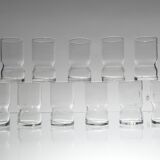 Series of 11 Italian glasses
