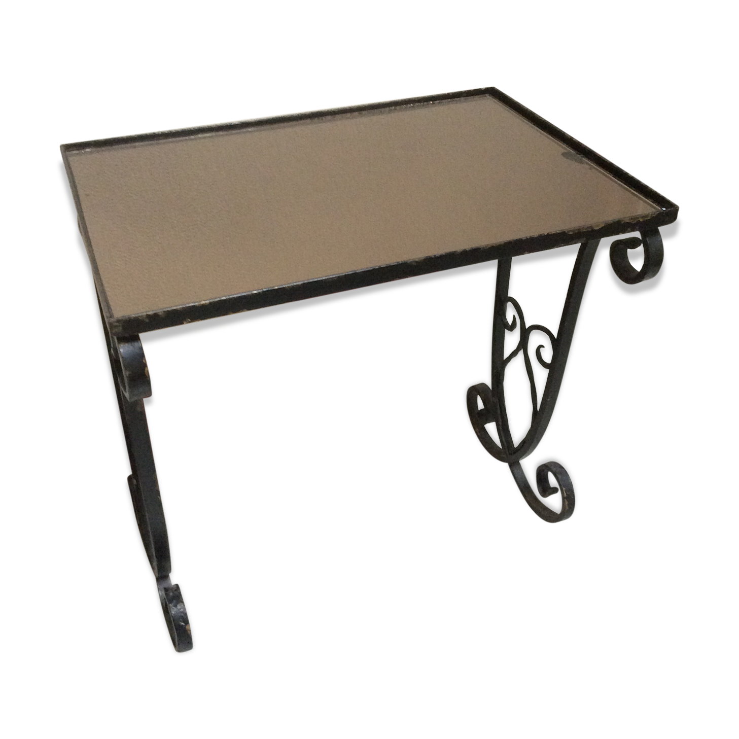 Wrought iron coffee table