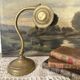 Antique brass notary lamp, adjustable desk lamp