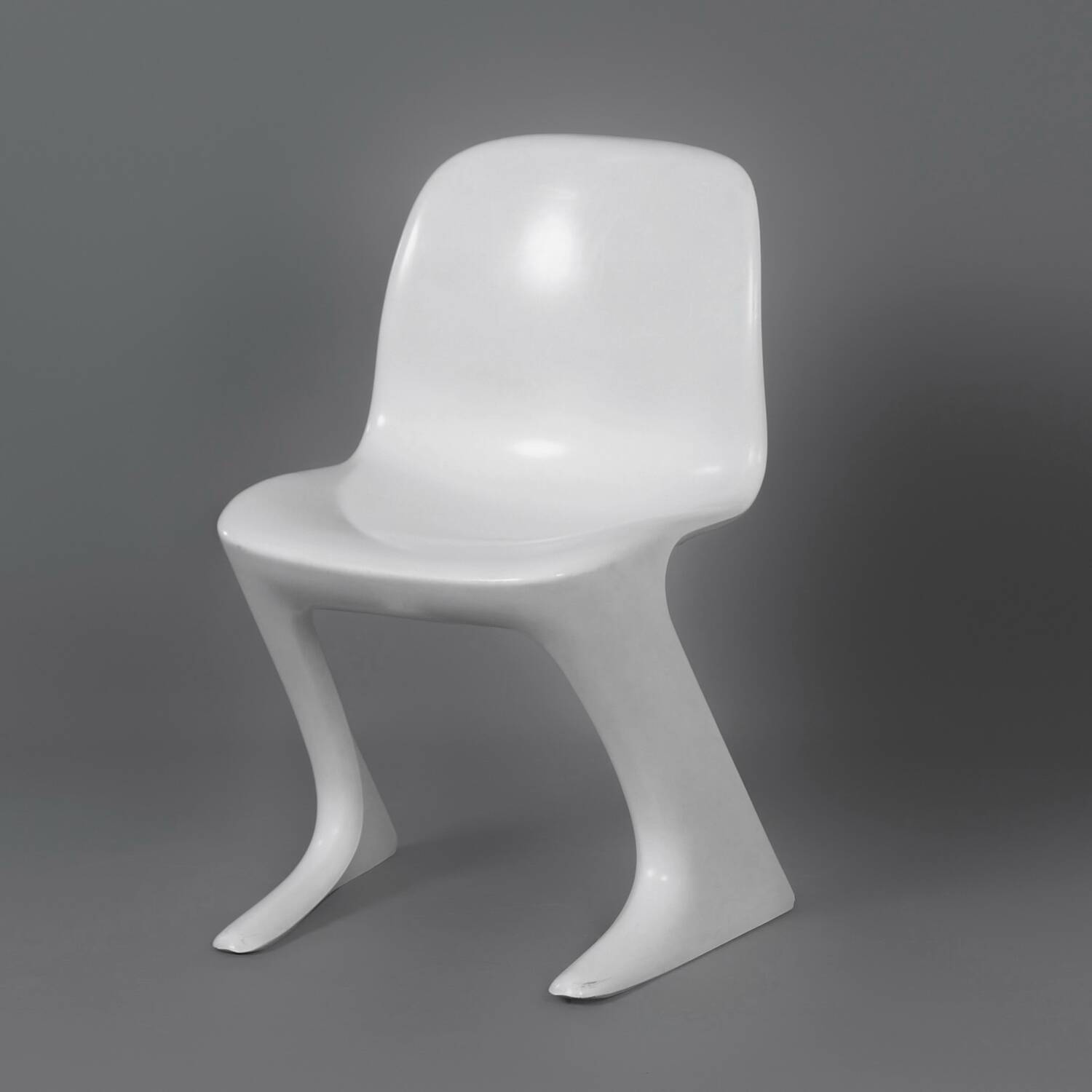 White Kangaroo Chairs by Ernst Moeckl for Horn, 1960s | Set of 6