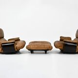"Marsala" armchairs and poufs by Michel Ducaroy for Ligne Roset, years