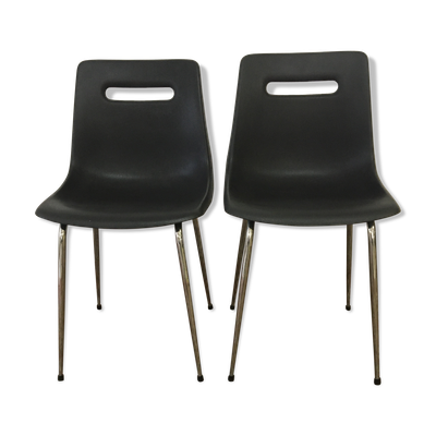 Paire de chaises tonneau Grosfilex vintage