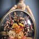 Curved glass flower frame