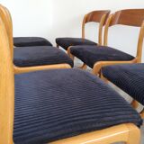 Set of 6 Baumann Sleigh chairs