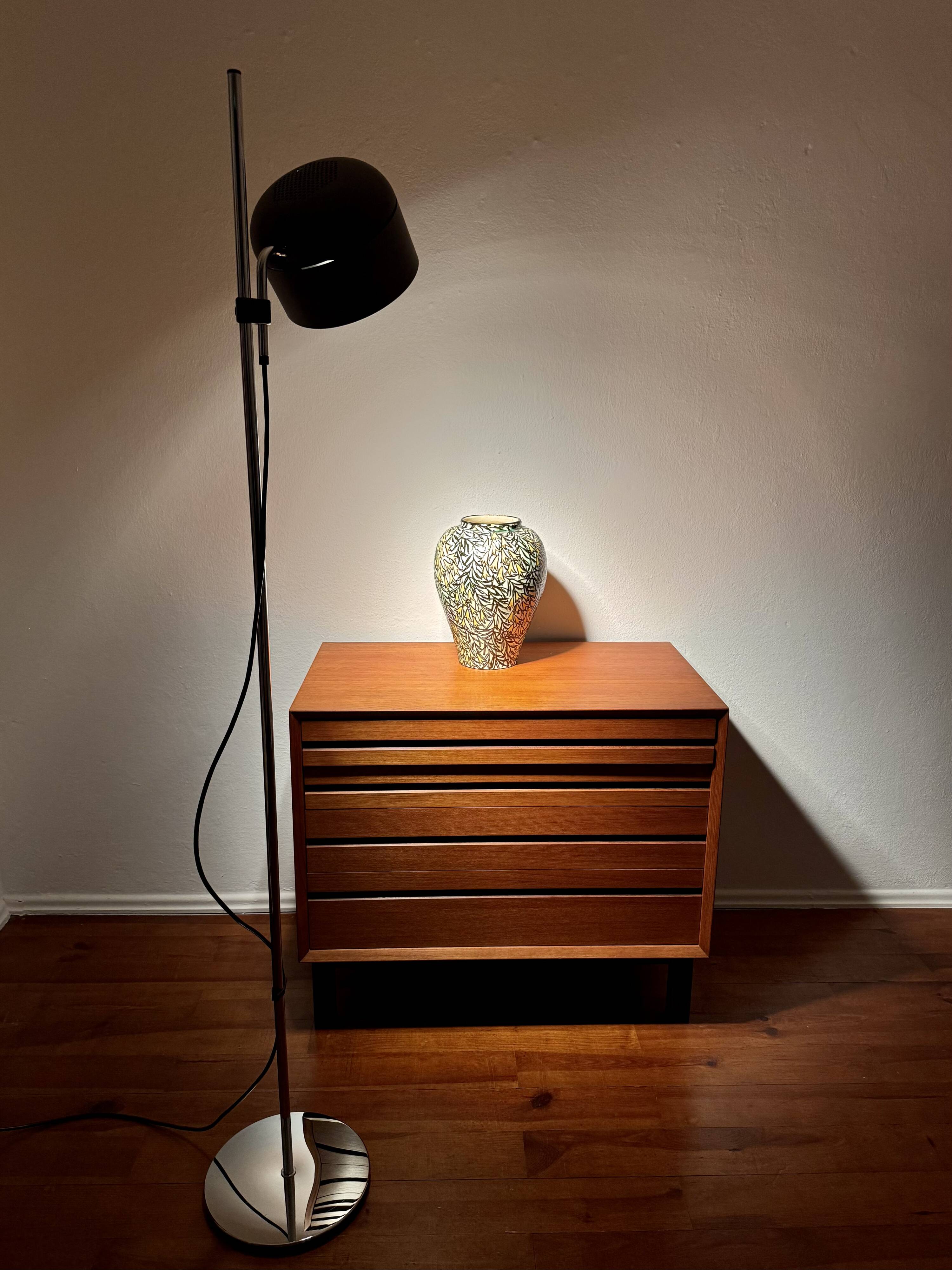 Adjustable Space Age Gallery Spot Floor Lamp by Arnold Berges for Staff
