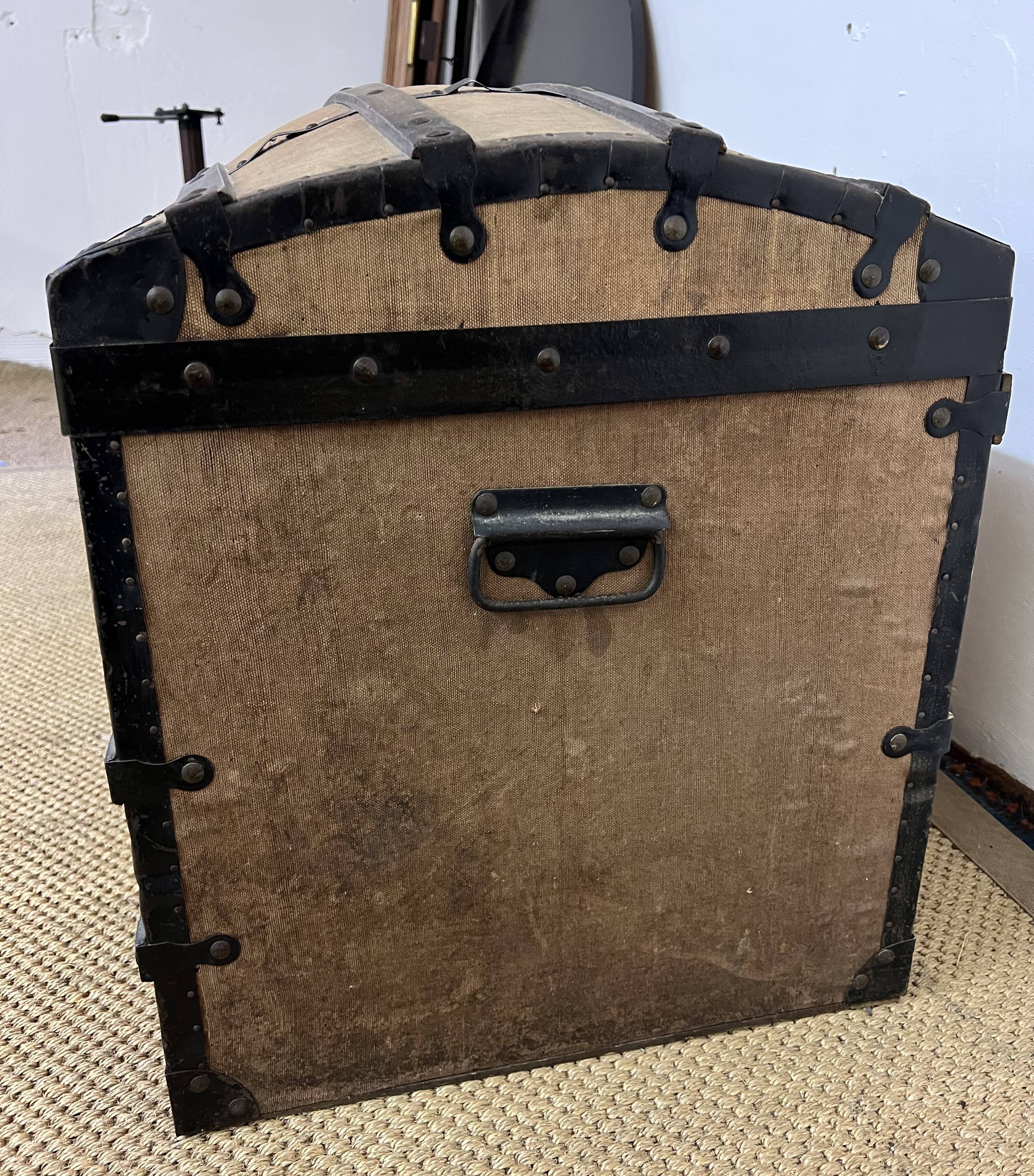 Antique wooden trunk