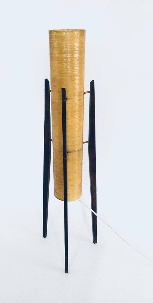Mid-Century Space Age Rocket Floor Lamp by Novoplast, Czechoslovakia, 1950s