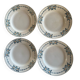 Lot de 4 assiettes plates Saint Amand