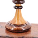 Totem wooden lamp, 70s