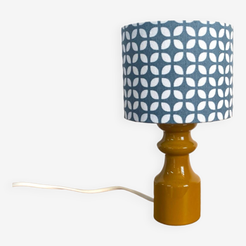 Lampe vintage upcyclée - pop bleu